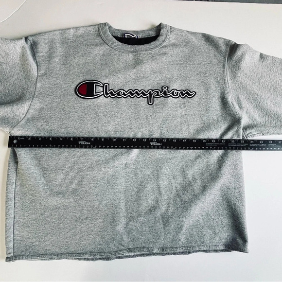 Champion Men’s Reverse Weave Crew Neck Sweatshirt Gray Large Unisex Athletic - Picture 5 of 7